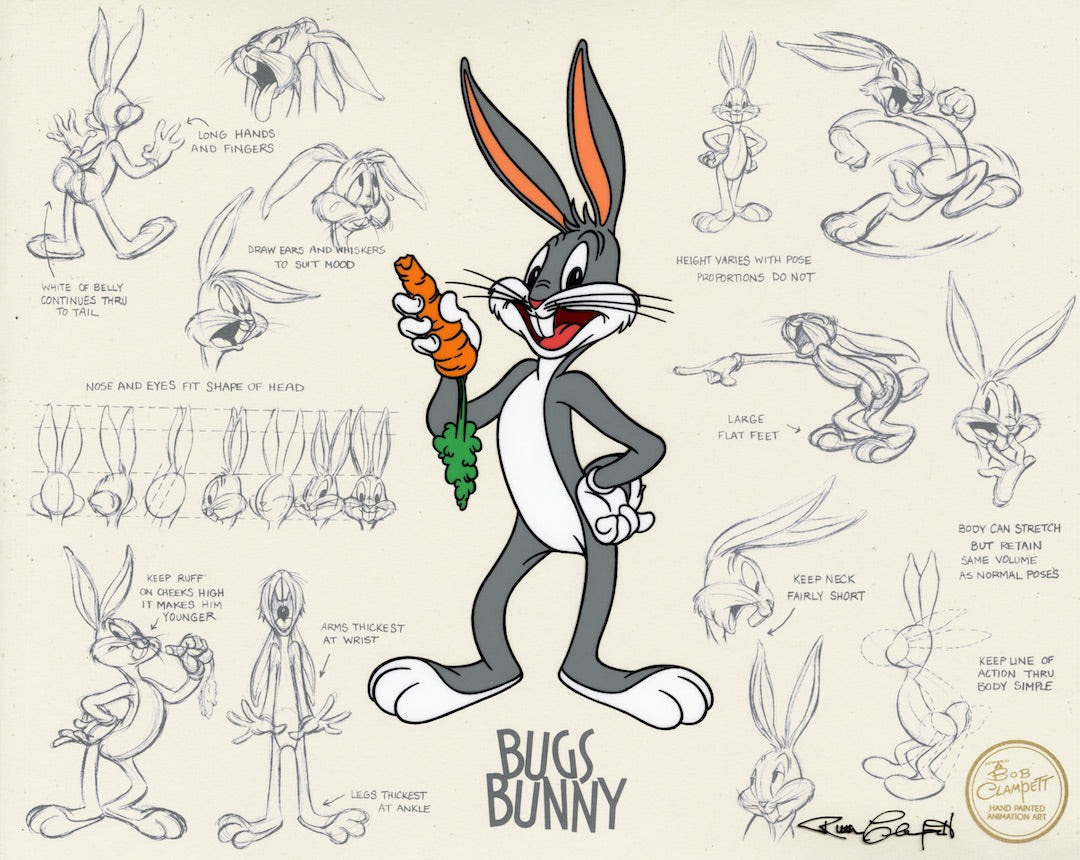 Clampett Studio Bugs Bunny Model Sheet